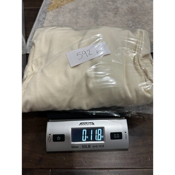 Vintage Barbizon Helena Ruffle Zip Front Nightgown Cream Sz Small Embroidered - Picture 10 of 10